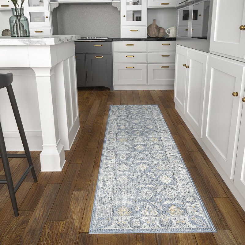Tapis bleu czerwinski, Tapis de couloir 2 pi 3 po x 7 pi 3 po