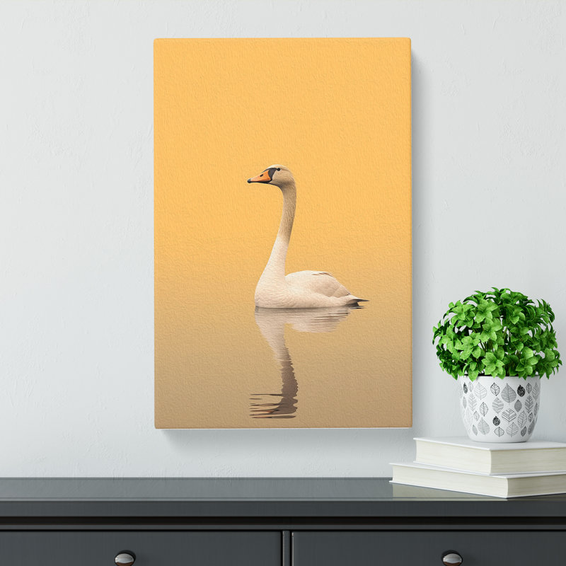 Goose Minimalism - Print, 50cm H x 35cm W x 3cm D