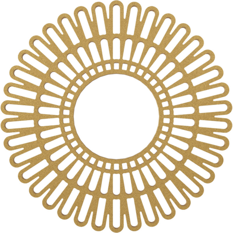Médaillon de plafond architectural en PVC de qualité architecturale 28 po x P 3/8 po x P 3/4 po, Or