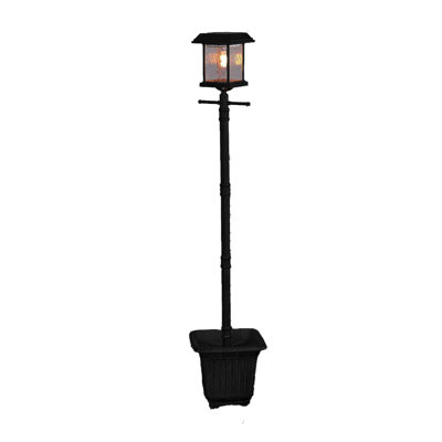 Lampadaire solaire Aspen avec pot de fleurs et ancre Ez