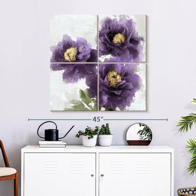 Harnek mauve en fleurs I