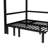Full Over Black Metal Bunk Bed, Lower Can Be Pulled Out For Parent - Games, Top With Guardrail Pulls In Three Sections, Comfortable And Safe Bedroom Sleep-1113295095