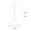 Luminaire suspendu conique à 1 lumière Kriner