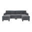 Canapé modulaire large avec repose-pieds Ranjeeta-1859924400