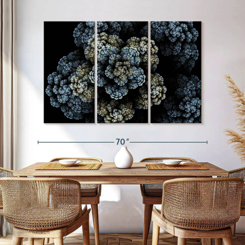 Brampt Fractal Bloom, 42" H x 65" W