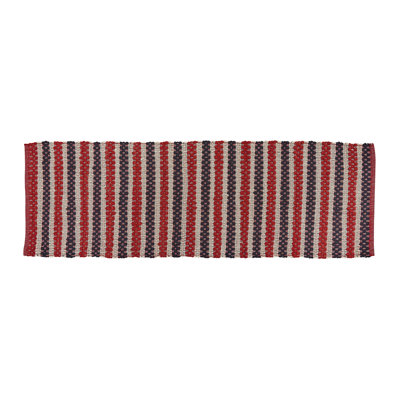 Keelon Cotton Striped Rug
