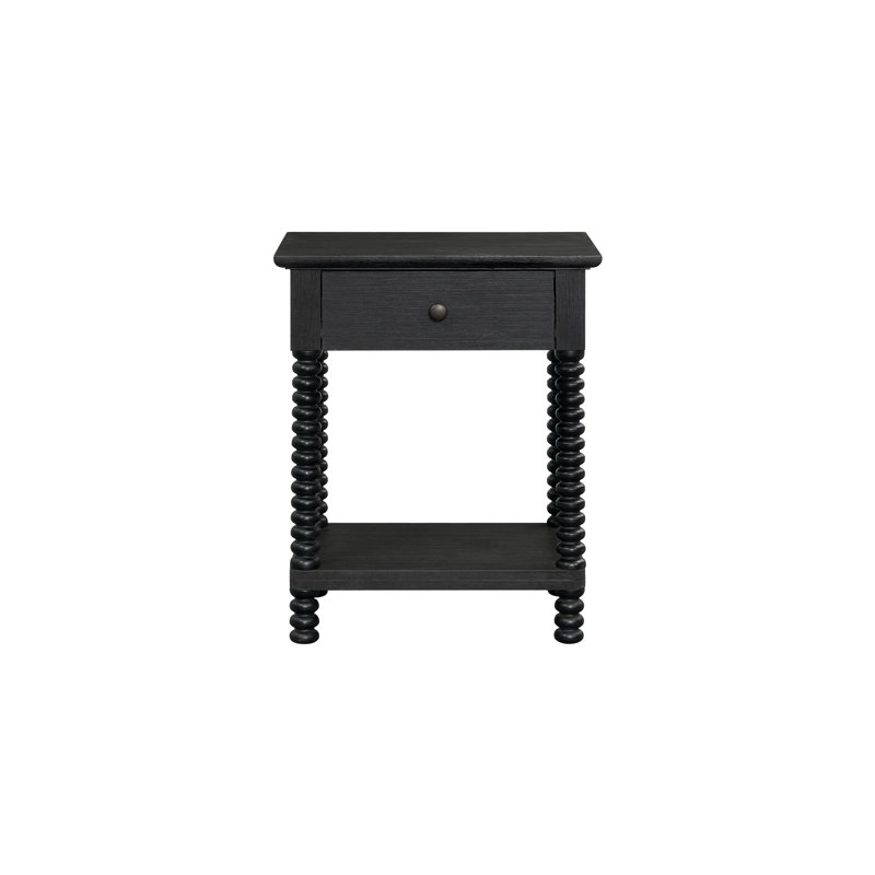 Azella 1 Drawer Nightstand, Alto Black