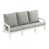 Coussin gris / Cadre blanc