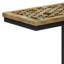 Table d'appoint en bois de manguier massif Davisville, boho industriel moderne avec incrustation de résine