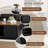 Lift Top Coffee Table, 31" Square Center Table With Sliding Door, Space-Saving Fluted Coffee Desk With Hidden Storage Compartment And Shelf, For Living Room, Home Office-1139581657
