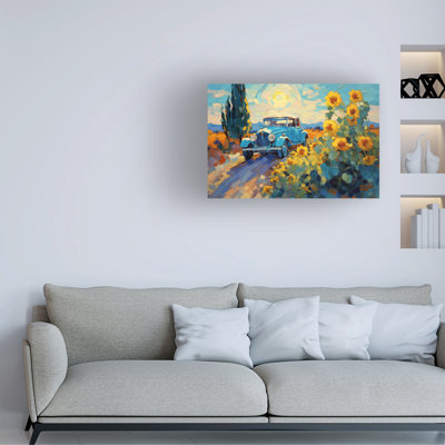 Wrapped Canvas Wall Art - Imagine It Images 'To Market we Go!' Wall Art for Living Room, Bedroom, or Office Décor  - 22x32