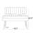 Hadley 43.3" Rectangular Channel Tufted Upholstered Bench