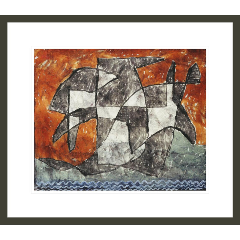 «Lake Ghost» par Paul Klee, impression giclée sur cadre, H 17,75 po x l 20,3 po