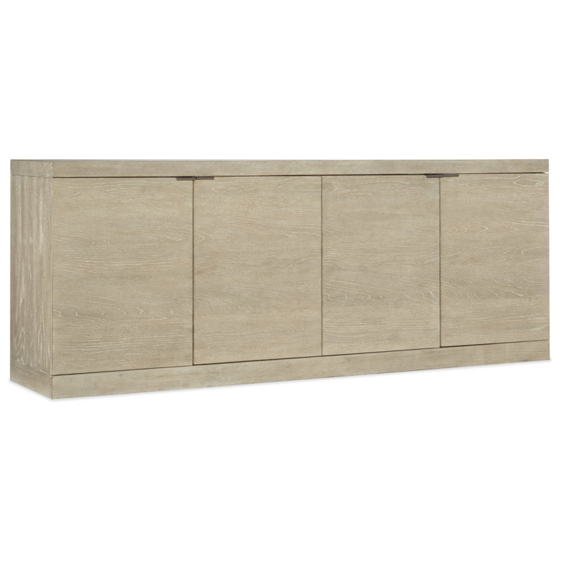 Cascade Transitional 76'' Beige Oak Media Console