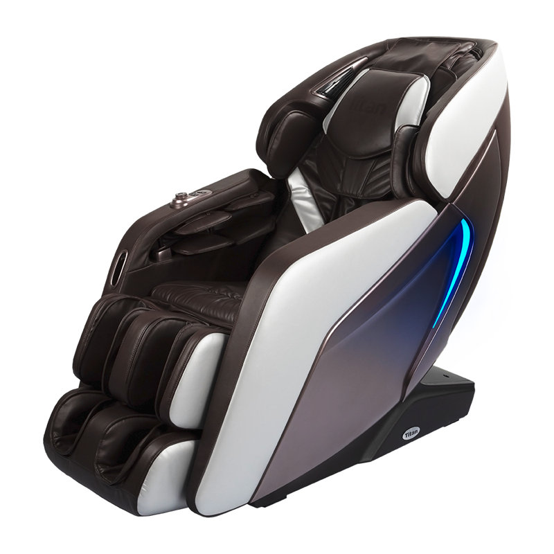 Fauteuil de massage Pro Acro 3D, Similicuir brun, Brun