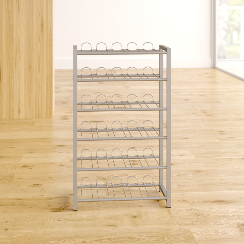 54 Bottle Floor Wine Bottle Rack in Aluminium