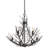 6 - Light Dimmable Tiered Chandelier