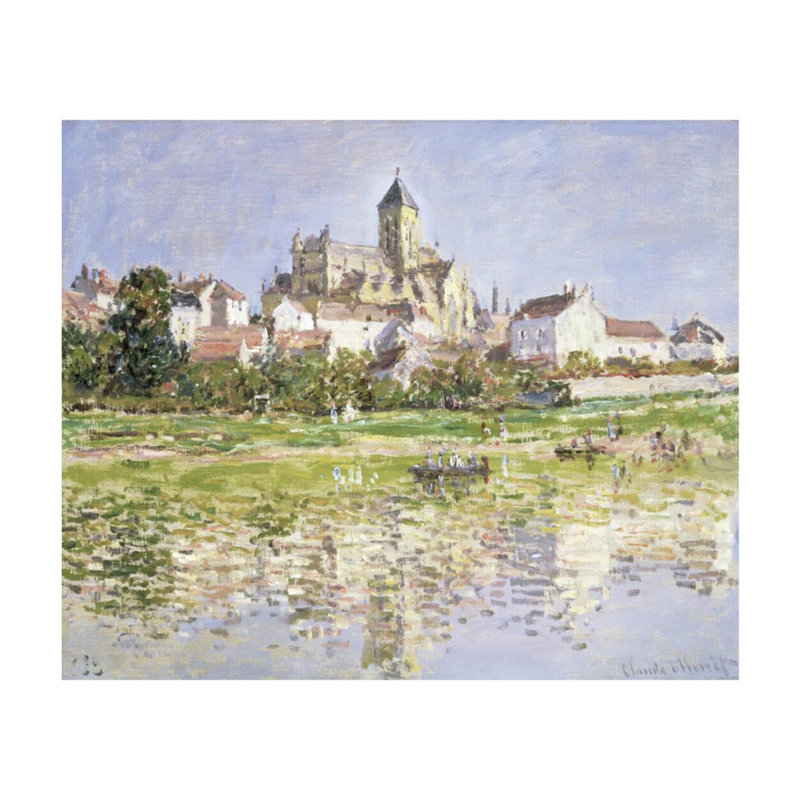 «The Church at Vetheuil» par Claude Monet - Estampe numérique, H 16 po x l 20 po