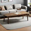 Table basse moderne simple en noyer noir-109660616