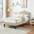 Upholstered Adjustable Headboard Twin Size Bed Set of 2-1141576611