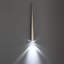 Luminaire suspendu Cascade à intensité variable DEL avec abat-jour en cristal transparent-69833728-71483454