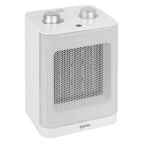 Mechanical 1500W PTC Fan Heater White