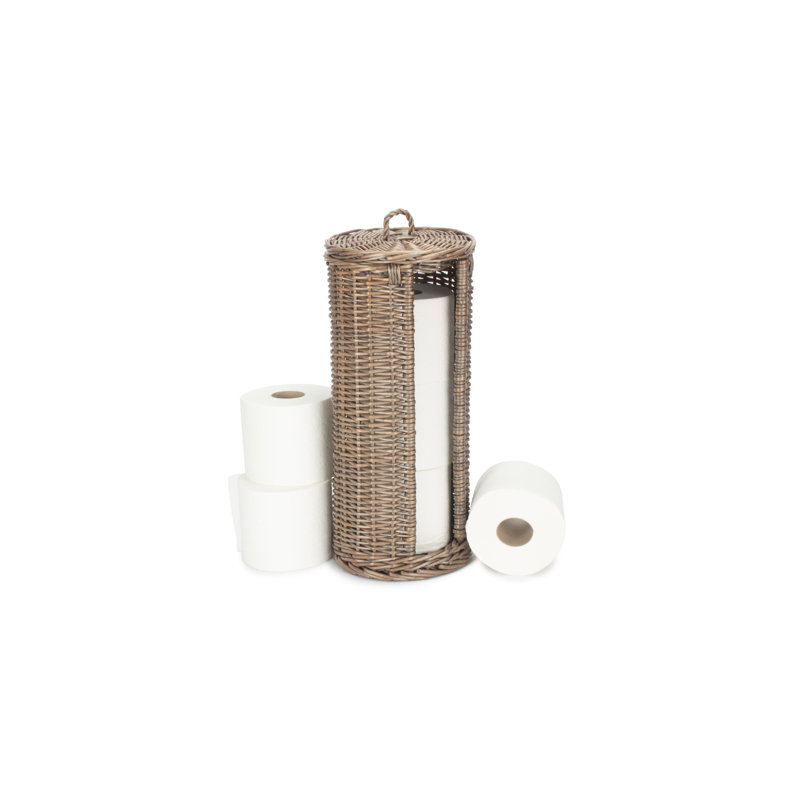Lily Manor Open Round 3 Toilet Roll Holder Basket