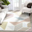 Delia Geometric Ivory Area Rug-63337176