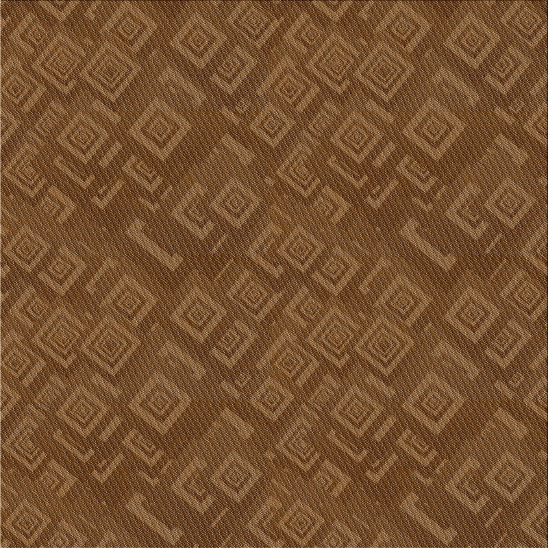 Tapis décoratif brun foncé géométrique, Carré 7 pi