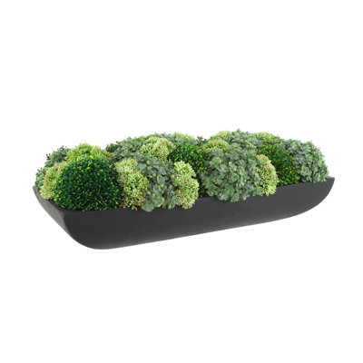 Jerez Faux Succulent in Fiberstone Planter