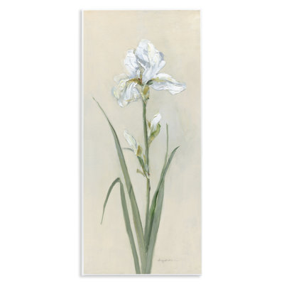 «White Iris on Beige» par Sally Swatland