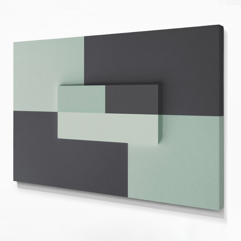 Art mural sur toile gris minimalisme, H 24 po x l 36 po