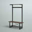 Portemanteau avec banc et rangement pour chaussures Telles-28784443