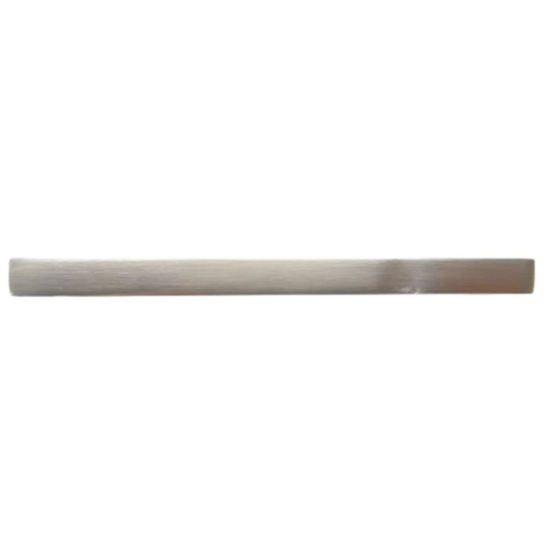 Poignée carrée - aluminium, 3 39/50", Nickel satiné