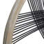 Décoration murale ronde en bois et rotin noir, 33,5 po x 33,5 po