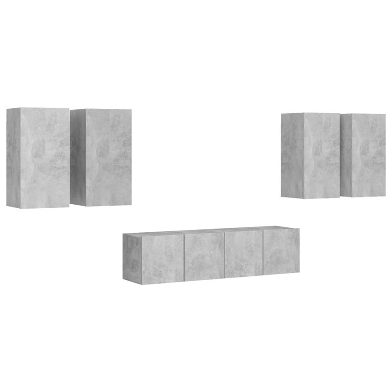 TV Stand for TVs up to 88", Concrete Grey