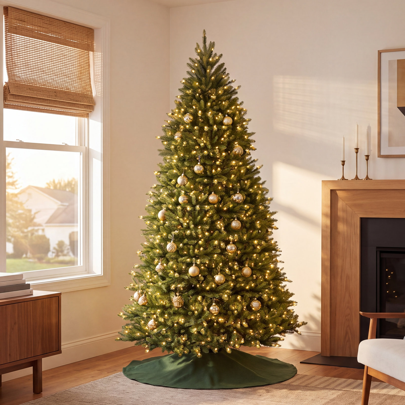 Pre-Lit Fir Christmas Tree, 14'