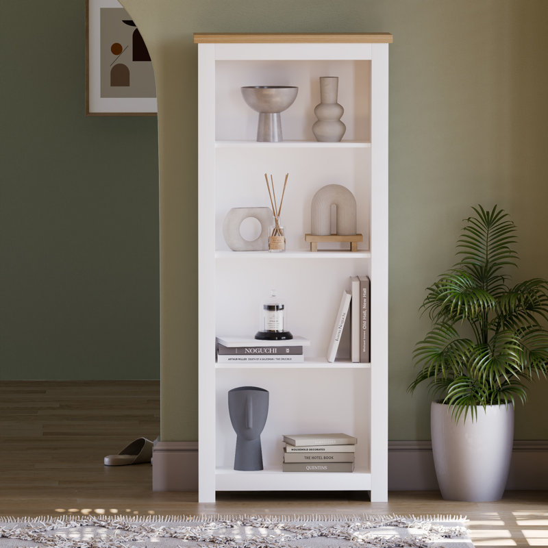 Beacsfield 140cm H x 59cm W Standard Bookcase, White