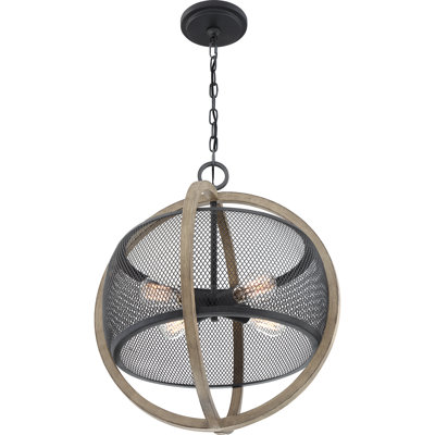 Luminaire suspendu sphère 4 lumières Lowrey