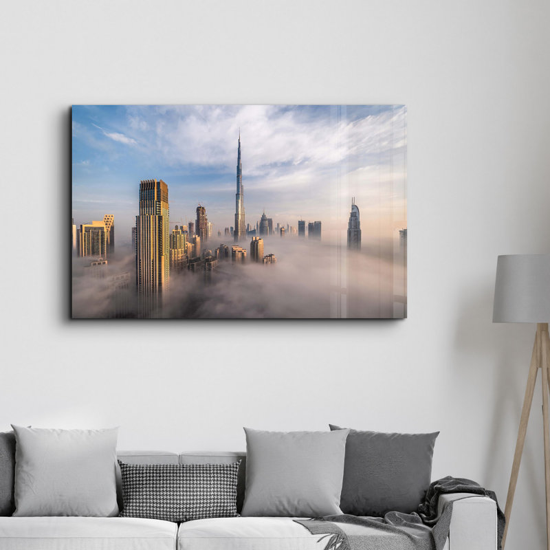 Elegant Tempered Glass Wall Art Painting, 13.8 x 21.7 inches | 100% Tempered Glass, Thickness: 0.16 inches | UV Printed for Vibrant Colors | Perfect for Home Decor, Living Room, & Office Spaces