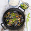 MegaChef Cast Iron Wok with Lid