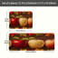 Ensemble de 2 tapis de cuisine à motif pomme d'automne pour salle à manger
