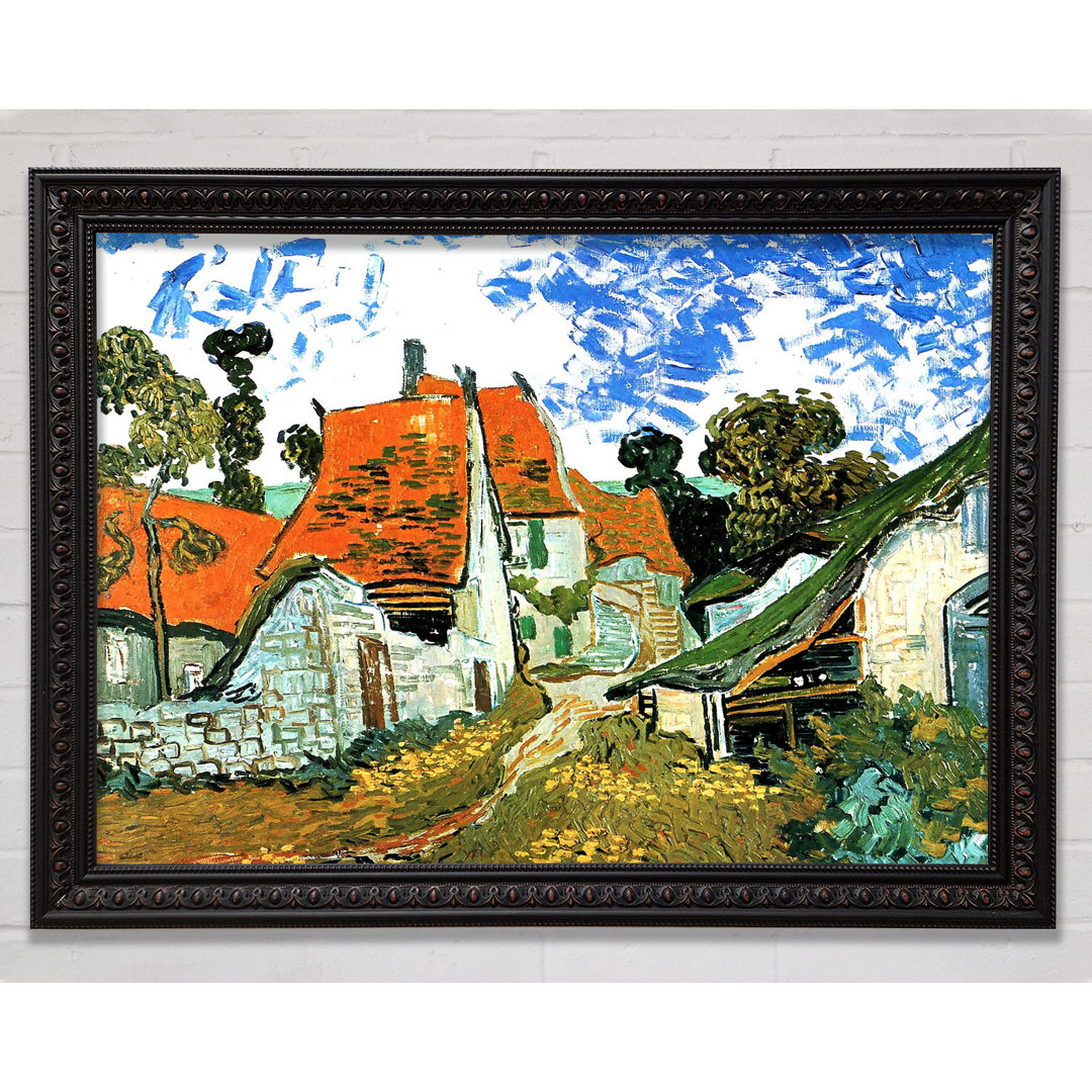 Gerahmtes Leinwandbild Van Gogh Houses in Auvers