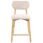Upholstered Counter Stool with Solid Wood Frame-875575336