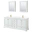 Ensemble de meuble-lavabo double 80 "avec miroir Deborah-23113259-80209530