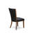 9 Piece Dining Table Set Includes a Rectangle Rustic Wood Kitchen Table and 8 Black Color Linen Fabric Parson Dining Room Chairs, Antique Walnut-467390107-467368615-467390104