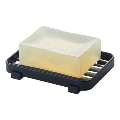 Yamazaki Home Soap Tray - Steel Holder Dish For Sink, Steel, Water Resistant, No Assembly Req.