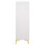 Commode rectangulaire blanche à 5 tiroirs Karena