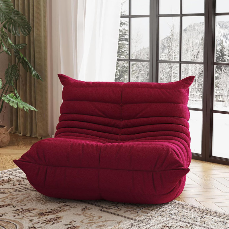 Canapé de fauteuil à billes de 38 po de largeur, sans assemblage, parfait pour la chambre à coucher, le bureau ou le salon