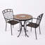 TERVANO 60cm Bistro Table with 2 MAREDA Chairs Set
